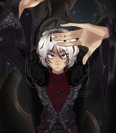 Fully shaded + detailed background + halfbody