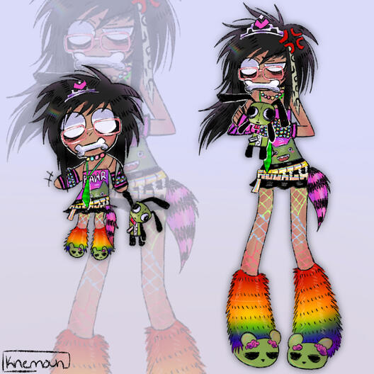 small chibi counts as animal + fullbody "flat" shading